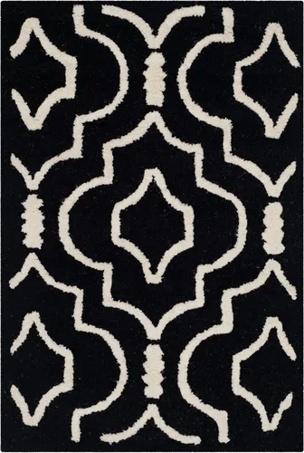 Vista 13 de SAFAVIEH Cambridge Collection - Alfombra decorativa de 2 x 3 pies, color beige y marfil, lana marroquí hecha a mano, ideal para zonas de alto