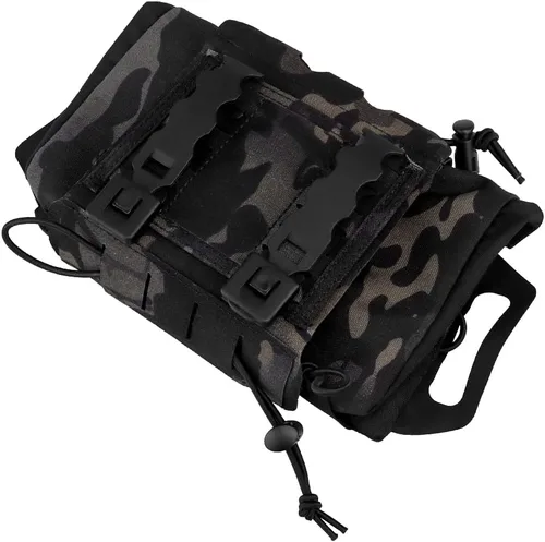 Vista 5 de Molle táctico bolsa de primeros auxilios sistema de dos piezas Micro Med kit senderismo bolsa de caza
