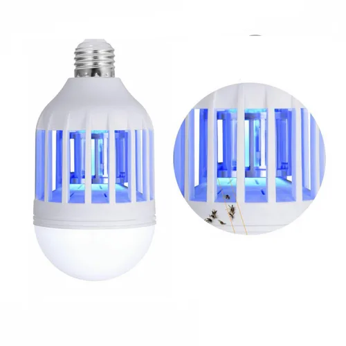 Vista 3 de Bombillo Repelente Mata Moscos Luz Led Zancudo Anti Insectos