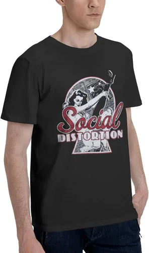 Vista 2 de Camiseta de manga corta con cuello redondo para hombres y adultos, camisetas de moda
