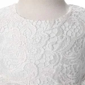 Vista 2 de Mallimoda Vestido de novia de princesa de tul de encaje para niña pequeña y bebé
