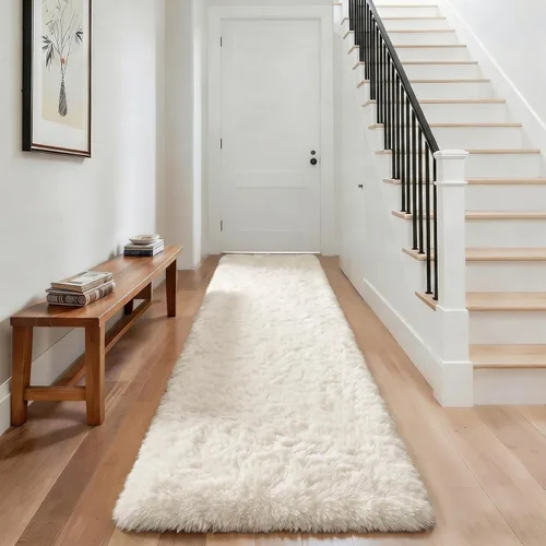 Vista 152 de Ophanie - Alfombras para sala de estar, antideslizante y suave, de felpa grandes y peludas para dormitorio, peludas para niños y niñas, decoración
