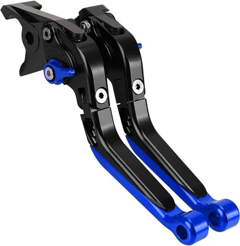 Vista 10 de Clutch For FZ8 FZ-8 2010-2018 Motorcycle Adjustable Folding Brake Clutch Levers Handgrip Handlebar Grips Ends Accessories Brake Handle(Black)