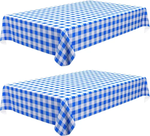 Vista 21 de Misaya - Mantel cuadrado de vinilo impermeable, mantel con respaldo de Aguamarina y blanco