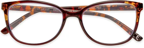 Vista 4 de Foster Grant Karleen Pop of Power - Gafas de lectura estilo bifocal, luz azul, ojo de gato