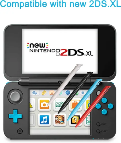 Vista 2 de Xahpower - Lápiz capacitivo 2DS XL, repuesto compatible con Nintendo 2DS XL, 4 en 1 Combo Touch Styli, multicolor para 2DS XL