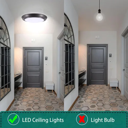 Vista 4 de YoonLIT - Lámpara de techo LED de montaje empotrado de 7 pulgadas, 120 V, 3000 K/4000 K/5000 K CCT ajustable, lámpara de techo regulable, 12 W, 800