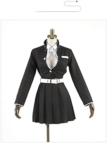 Vista 3 de Rarashik Disfraz de anime para cosplay de TKanroji Mitsuri, disfraz de cosplay de anime para Halloween
