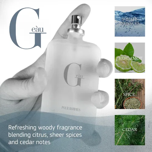 Vista 4 de PB ParfumsBelcam Paquete de fragancias para hombre – Eau de Toilette en espray inspirado en Acqua Di Gio y Polo Eau de Toilette, 3.4 y 2.5 onzas
