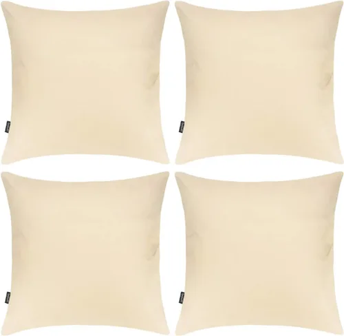 Vista 26 de Coddsmz Paquete de 4 fundas decorativas de 100% algodón para cojín cuadrado, funda de almohada de color liso para bricolaje, para sofá y dormitorio