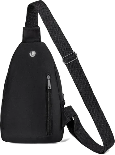 Vista 7 de EVANCARY - Mochila pequeña tipo bandolera para mujeres y hombres, mochila de pecho tipo bandolera para viajes, senderismo y actividades al aire libre