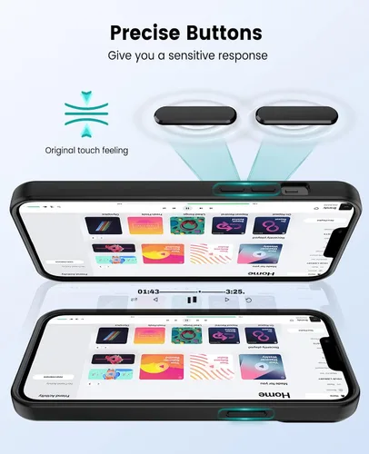 Vista 6 de Funda para iPhone 13 Pro compatible con MagSafe, funda magnética transparente para iPhone 13 Pro con funda protectora delgada a prueba de golpes