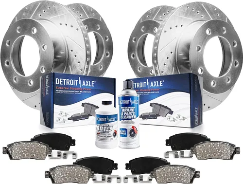 Vista 17 de Detroit Axle - Kit de freno trasero para Chevy GMC Silverado Sierra Suburban 1500 Yukon Tahoe Avalanche Cadillac Escalade Pinza de freno de disco