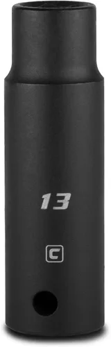 Vista 12 de Capri Tools Zócalo de impacto profundo, accionamiento de 1/2 pulgada, 6 puntos, métrico (0.394 in)