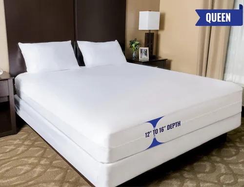 Vista 9 de Four Seasons Essentials Paquete - 3 artículos: protectores de almohada impermeables tamaño queen (2 piezas) + protector de colchón Queen