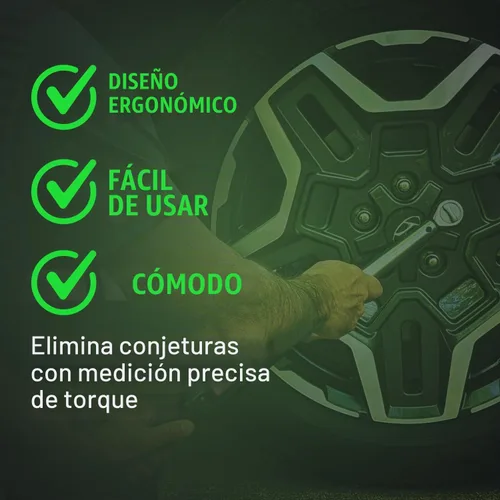 Vista 4 de eTORK - Llave dinamométrica estilo clic Llave dinamométrica de 3/8 Llave dinamométrica de 100 libras Llave dinamométrica automática Llave