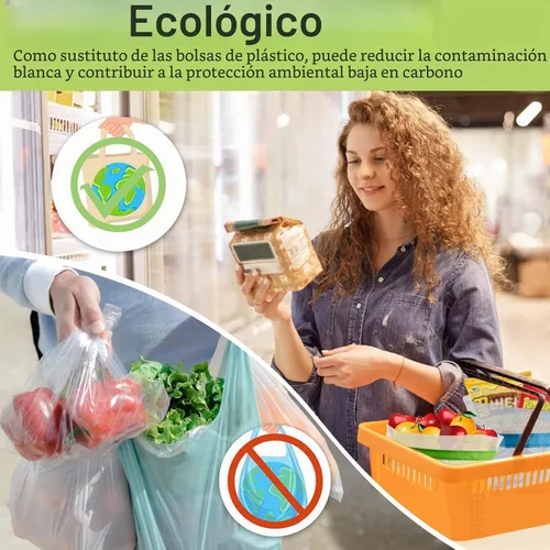 Vista 6 de MAQIHAN 6 bolsas reutilizables para productos – Bolsas de malla para productos con cordón, reutilizables, lavables, bolsas de almacenamiento