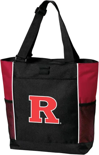 Vista 4 de Broad Bay Official Rutgers Tote Bag Zippered Travel Carryall