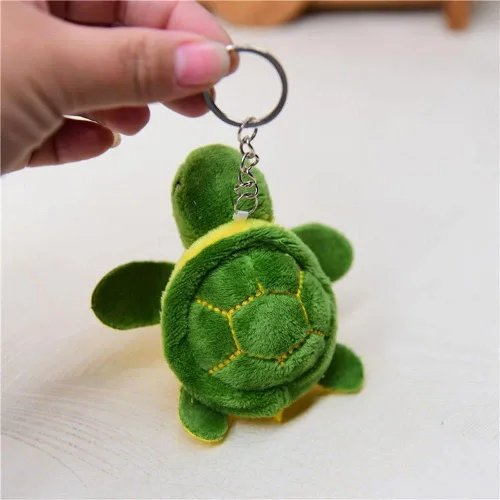 Vista 2 de Llavero de tortuga verde, mini tortuga marina, tortuga, lindo llavero para decoración de fiesta de cumpleaños, bolsa de regalo, accesorios, llavero