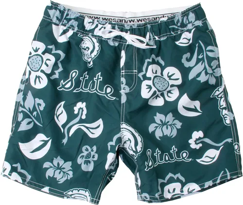 Vista 23 de Wes and Willy NCAA Traje de baño floral para hombre