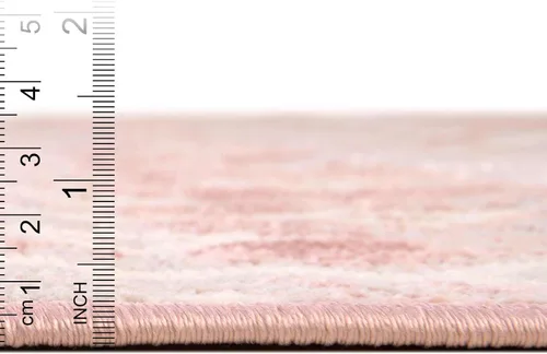 Vista 5 de Unique Loom Bohemian Trellis Collection - Alfombra rectangular de 2 x 3 pies 1 pulgada, color rosa polvoriento/marfil