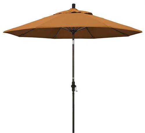 Vista 18 de California Umbrella GSCUF908117-5410 - Sombrilla redonda de 9 pies con poste de aluminio y varillas de fibra de vidrio para patio, 9 pies