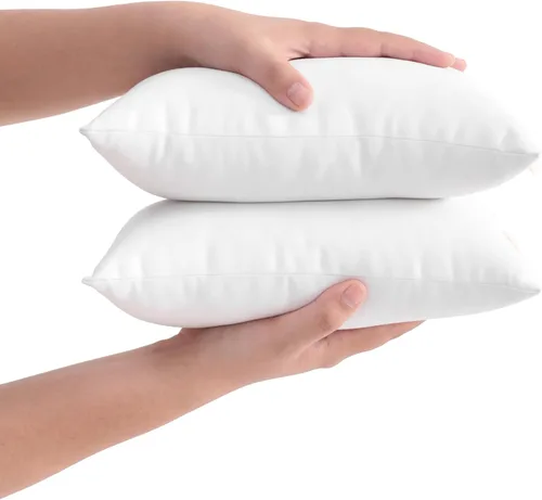 Vista 8 de FLXXIE Tiny Pillows, microfibra alternativa de plumón 11 x 7 pulgadas, gris Gris Oscuro