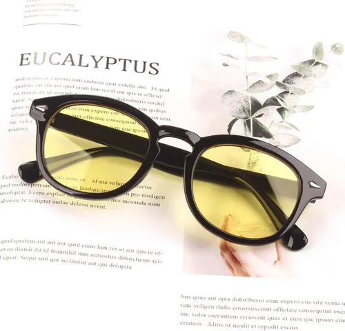 Vista 5 de Bestum Gafas de sol inspiradas retro con remaches tintado lente UV400