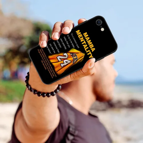 Vista 7 de Funda para iPhone 7/8/SE con diseño clásico de leyenda de baloncesto, compatible con iPhone 7/8/SE de 4.7 pulgadas, funda protectora de silicona