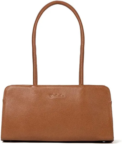 Vista 2 de BOSTANTEN Bolsos de diseñador para mujer, de cuero suave genuino, con asa superior, bolsos y bolsos, bolso de hombro, marrón, cartera de cuero