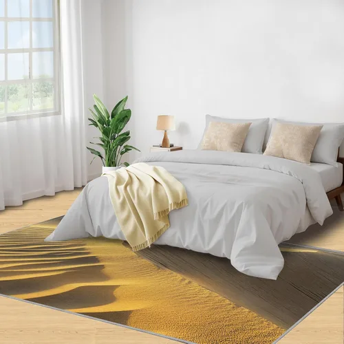 Vista 4 de Desert Dunes Rugs for Bedroom, Desert Landscape Area Rug, Natural Scenery Rugs for Living Room, Indoor Non-Slip Rug, Machine Washable Carpet for