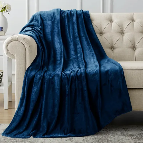 Vista 38 de Utopia Bedding - Manta de vellón de lujo, mullida, antiestática; manta de suave microfibra de 8.8 oz/yd² (300 g/m²) para sofá y cama; tamaño Gris