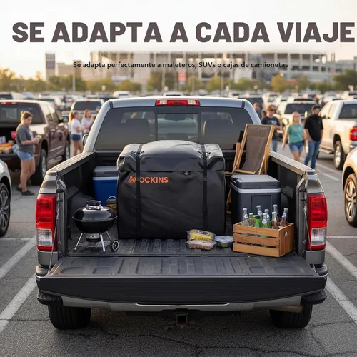 Vista 8 de Mockins 30 Cubic Ft Square Trailer Hitch Cargo Carrier Bag 40"x40"x32