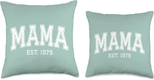 Vista 3 de Mama Est 1979 Custom Mom Personalized Mothers Day Customized Throw Pillow