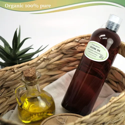 Vista 2 de Aceite dorado de jojoba orgánico, 16 onzas
