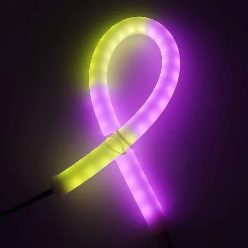 Vista 10 de Cuerda de luz LED RGB, píxel inteligente direccionable individualmente SK6812 60 LEDs/m, señal de neón, DC 5V impermeable, barra de letras flexible