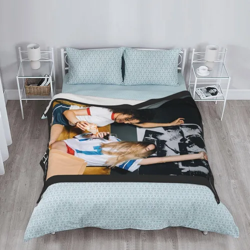Vista 7 de Manta personalizada con texto de fotos, manta personalizada con mis propias fotos, manta conmemorativa personalizada para madres para mamá, papá