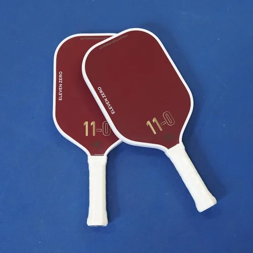 Vista 9 de EZ Power K-0.630 in Termoformed Pro Pickleball Paddle Aramida roja y tejido de fibra de carbono cruda Superficie de alta fricción T700
