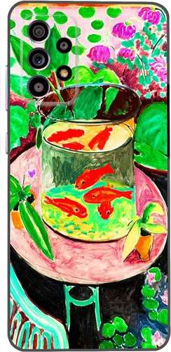 Vista 8 de Berkin Arts Funda de silicona compatible con Samsung Galaxy A52 5G 4G/A52S 5G con diseño antideslizante, color amarillo, romántico, Luv San