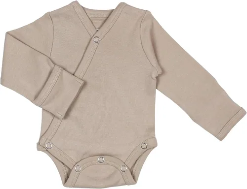 Vista 9 de L'ovedbaby Kimono unisex de algodón orgánico para bebé, de manga larga, con Negro