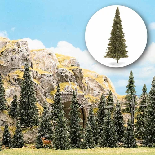 Vista 2 de Busch 6571 Pine Tree Set 30/N Scale Scenery Kit