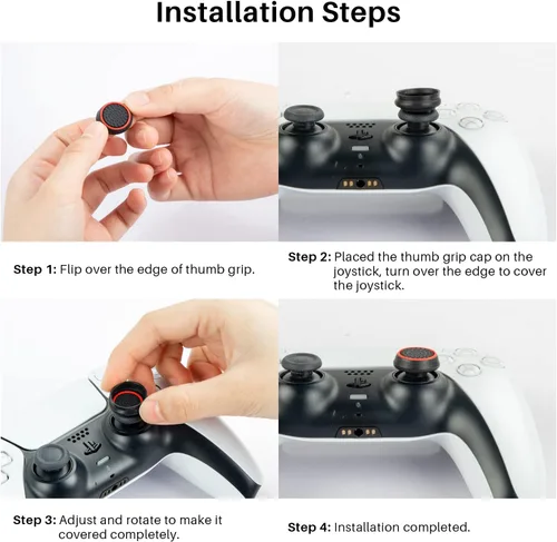Vista 7 de 20 empuñaduras analógicas de control de palanca de mando de rendimiento compatibles con PS5, PS4, Xbox One, Xbox Series XS Controller Joystick Grips