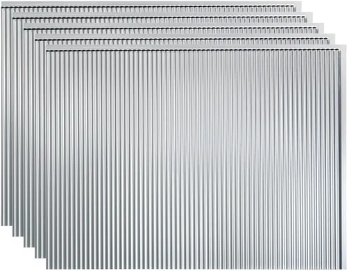 Vista 31 de FASÄDE Panel decorativo de mosaicos de vinilo en bermuda bronce (muestra de 6x6 pulgadas)