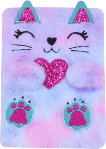 Vista 13 de BOLLEY JOSS Cuaderno de unicornio arcoíris para niños, diario de felpa para niñas y adolescentes, bloc de escritura con forro A5, 160 páginas