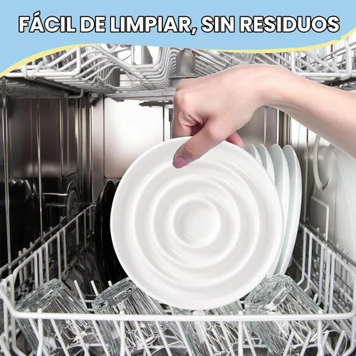 Vista 6 de Comedero lento de cerámica para gatos, plato de apertura poco profunda