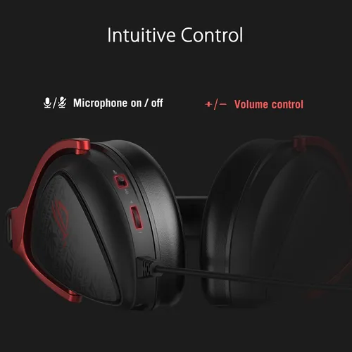 Vista 7 de ASUS ROG Delta S Core - Auriculares para juegos con cable ligero de 952oz sonido envolvente 71 controladores de 1969in micrófono certificado Discord