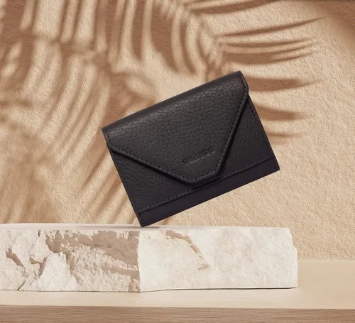 Vista 97 de grande Estuches para tarjetas 3639, Naranja, Tarjetero de cuero con cierre magnético, cartera pequeña de acordeón para mujer