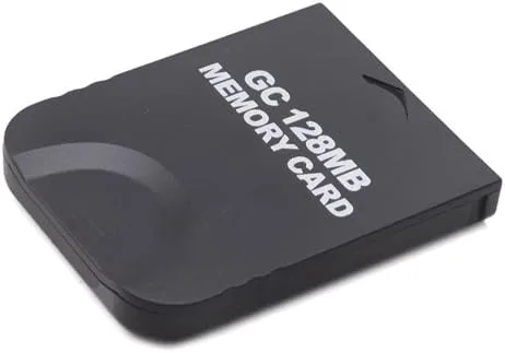 Vista 3 de HDE - Tarjeta de memoria para Nintendo GameCube o Wii 128 MB 2048 bloques color negro Única negro