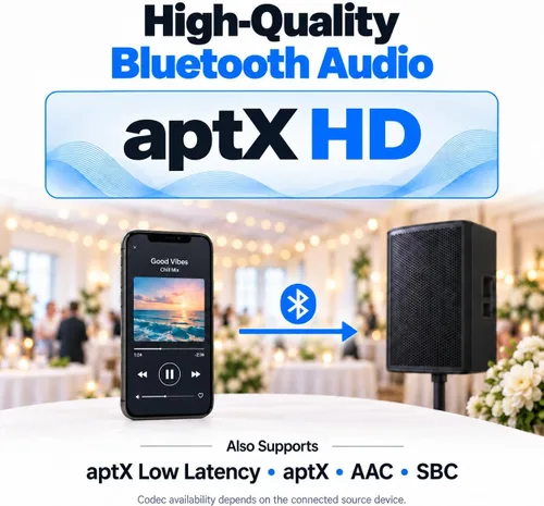 Vista 3 de 6dot35 - Receptor Bluetooth con salida TRS de 1/4" de 6,35 mm