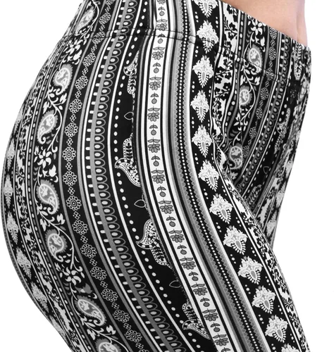 Vista 5 de Daisy Del Sol - Pantalones de yoga cómodos y elásticos de cintura alta, estilo boho de los 70 con parte inferior acampanada